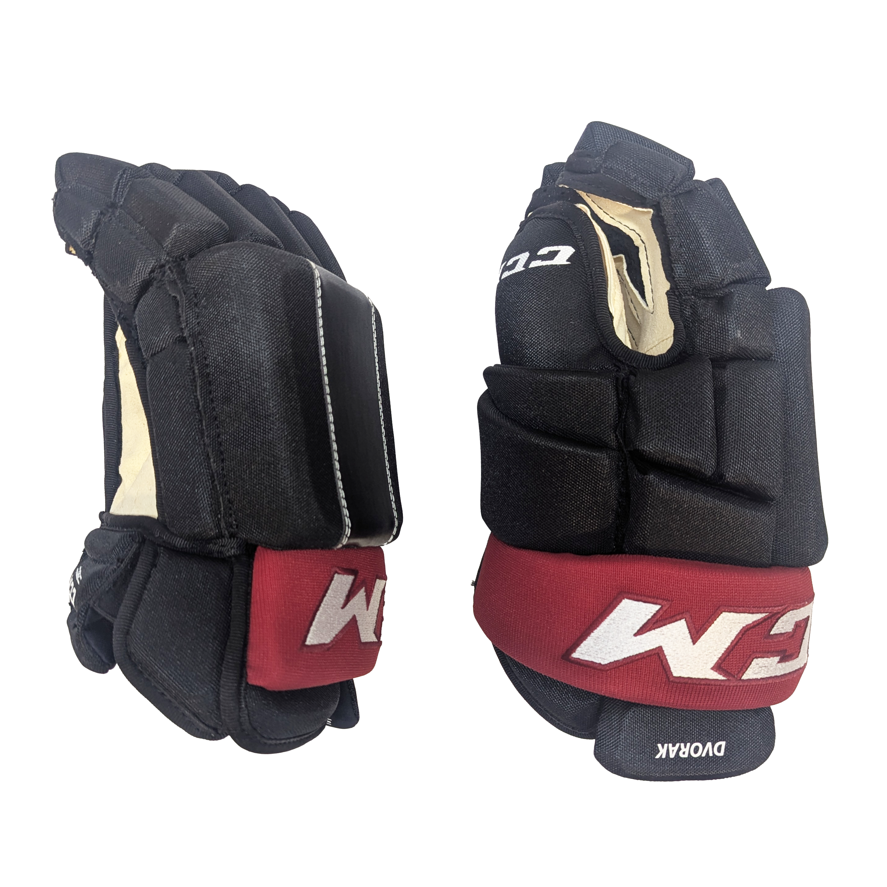 CCM HG4RPP - NHL Pro Stock Glove - Christian Dvorak (Black/Burgundy)